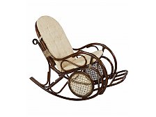Кресло-качалка из натурального ротанга 05/10 Браун