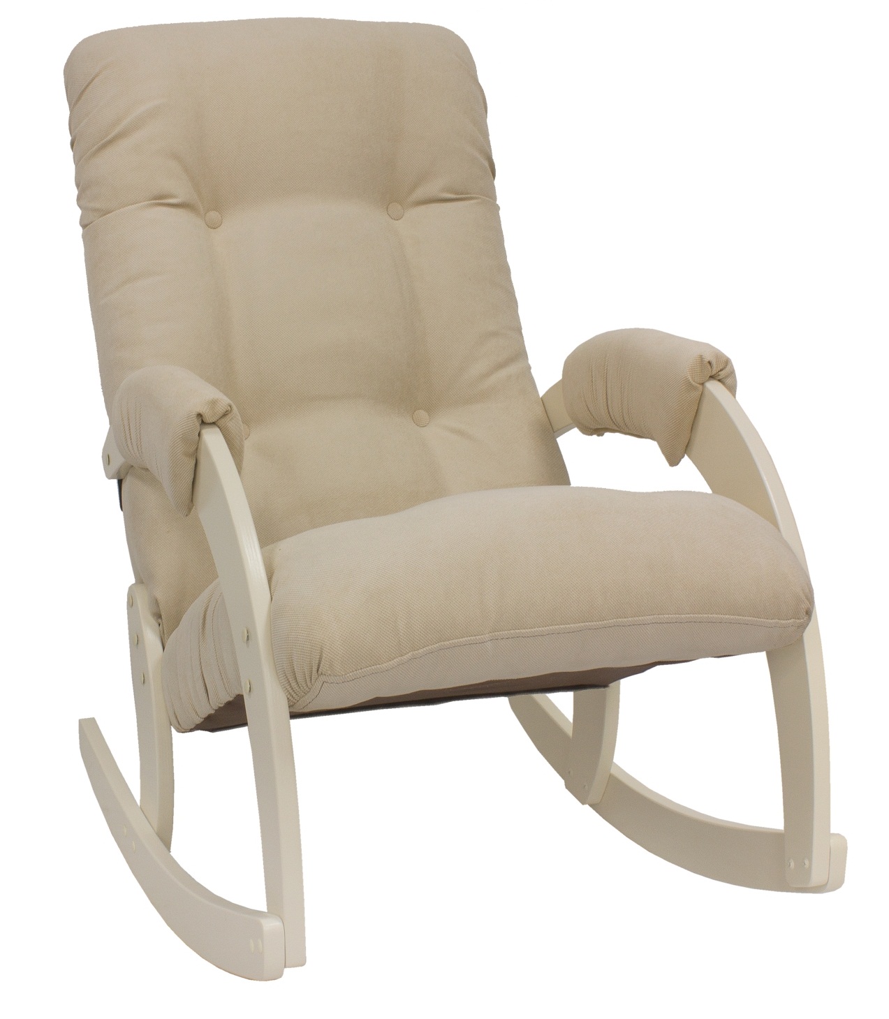Кресло-качалка классическая модель 67 с подголовником Дуб шампань Verona vanilla