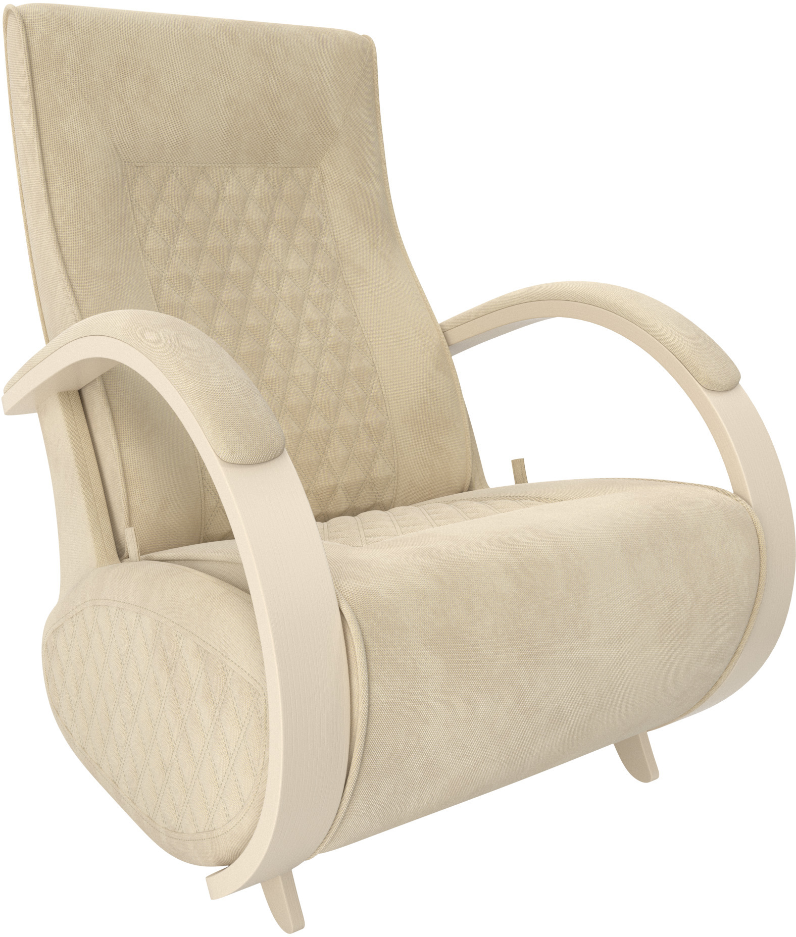 Кресло-качалка глайдер Balance-3 с накладками Дуб шампань/Шпон Verona vanilla