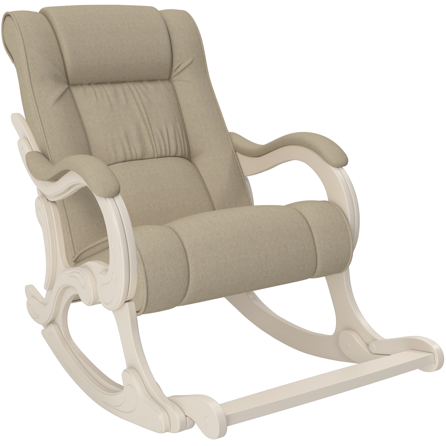 Кресло-качалка с подножкой модель 77 Дуб шампань Мальта 01