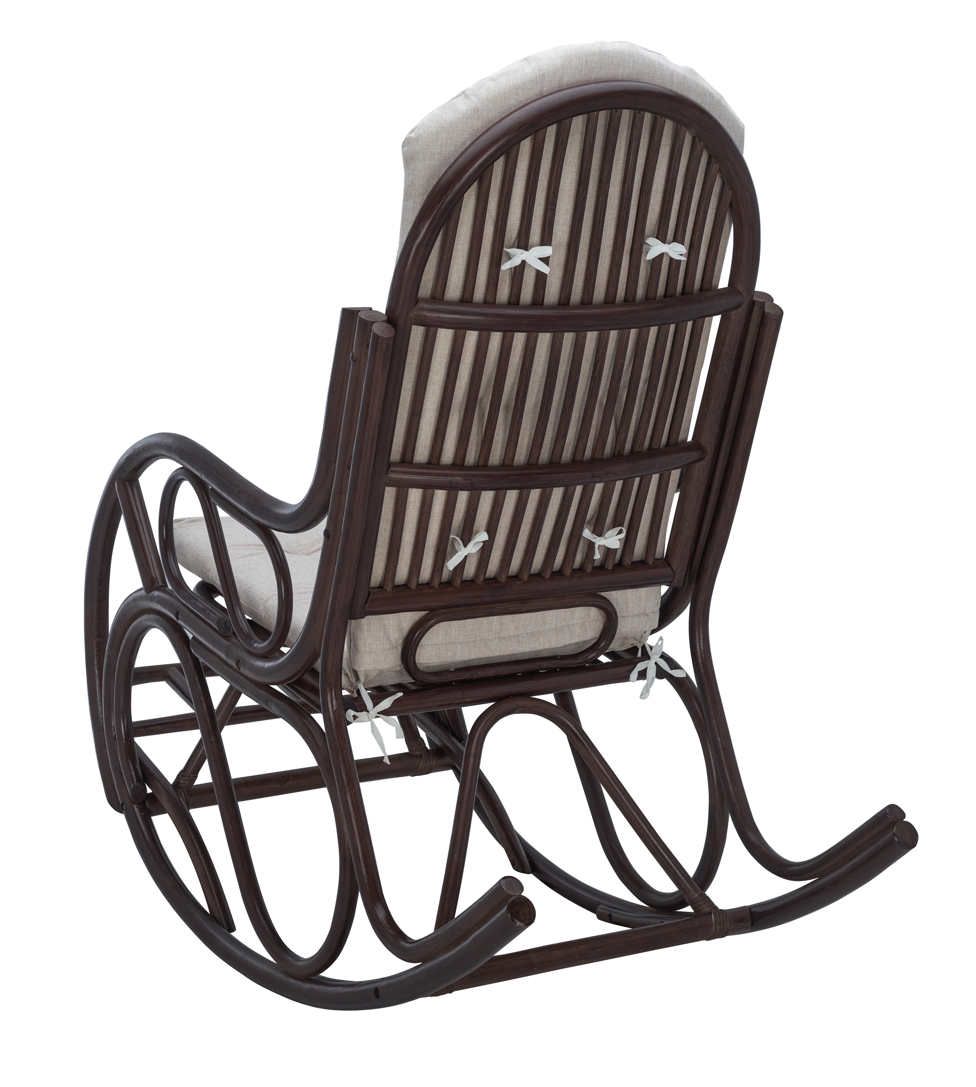 Кресло-качалка из ротанга Classic с подножкой фото 4