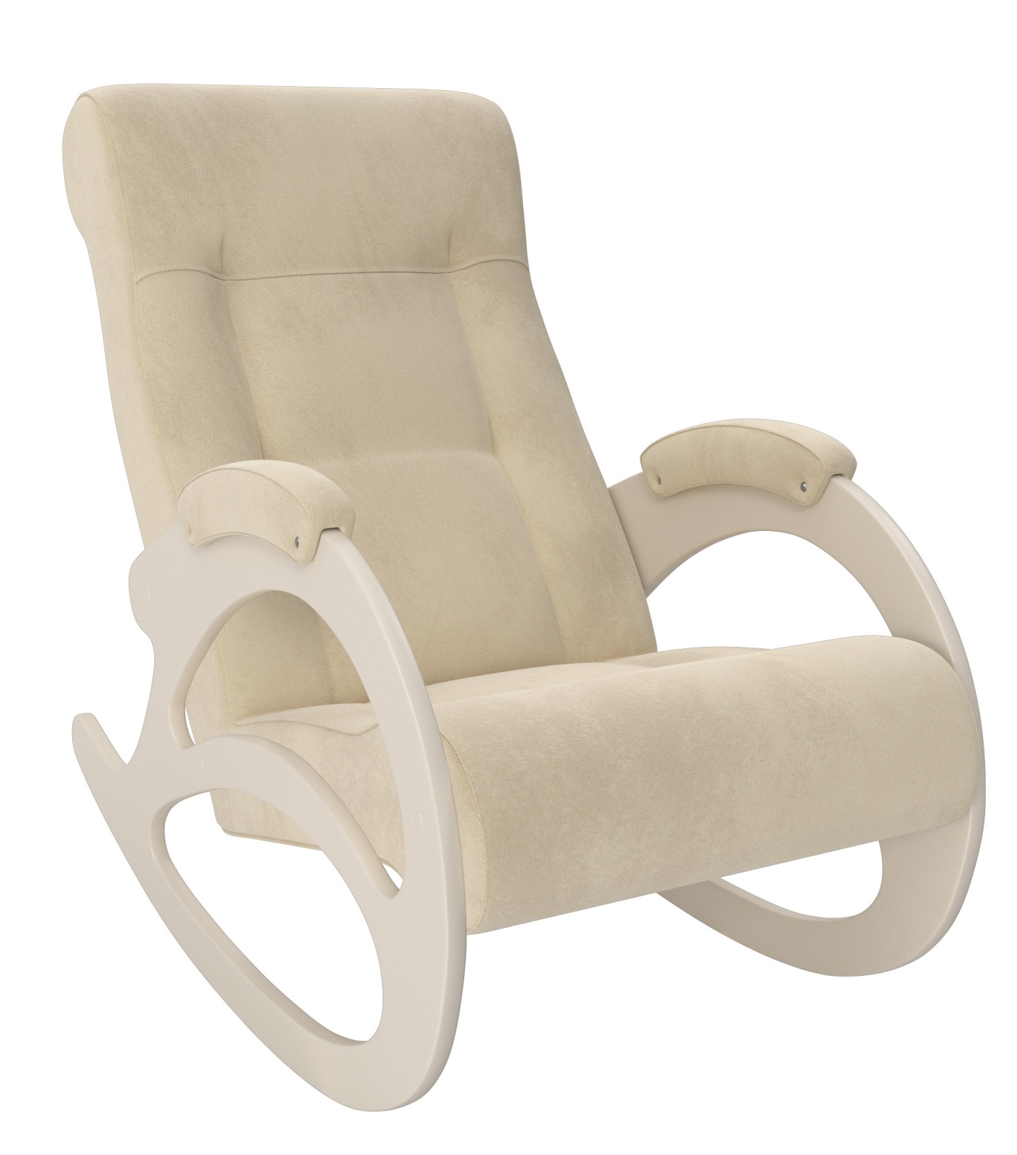 Кресло-качалка классическая модель 4 с подголовником Дуб шампань Verona vanilla