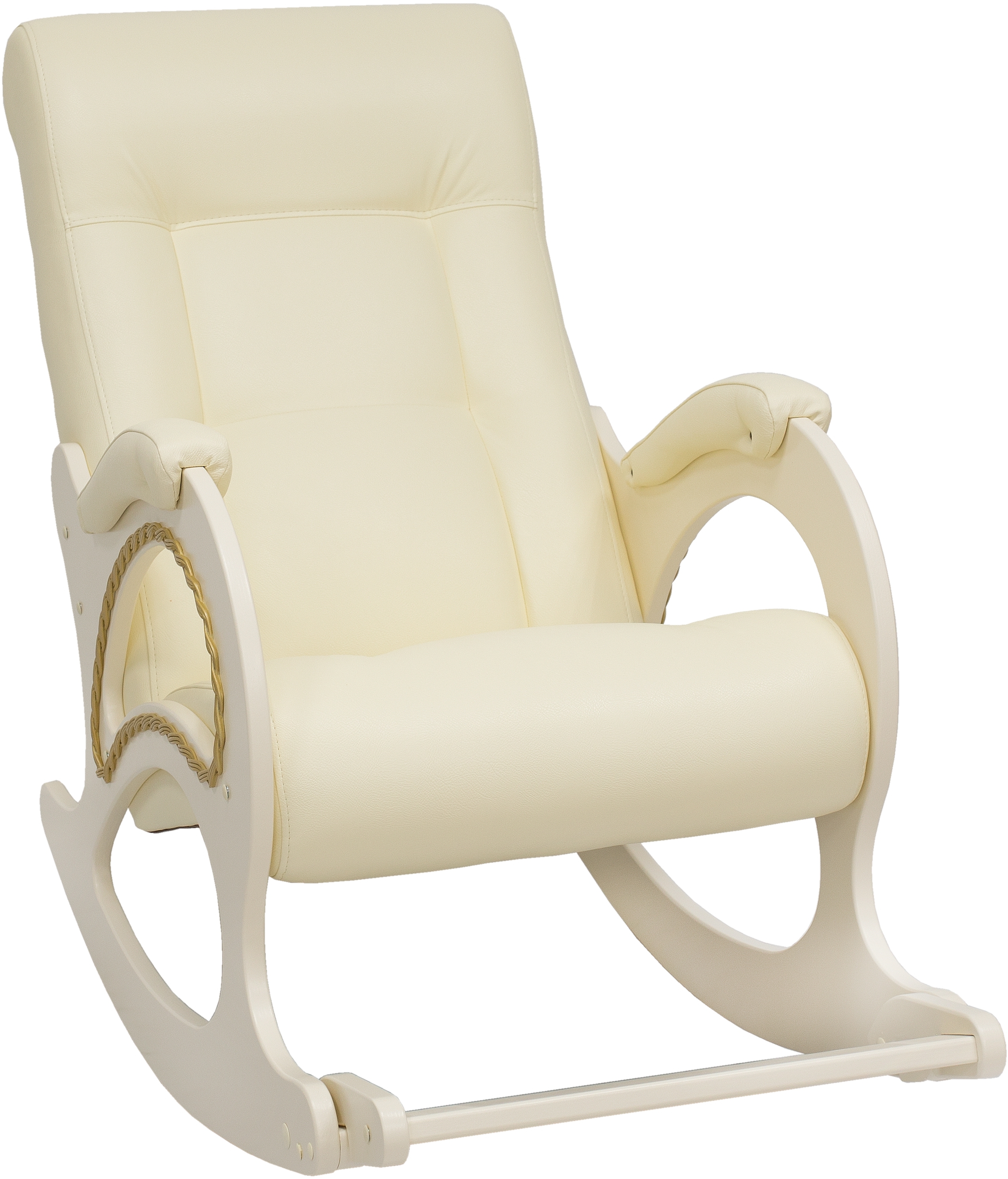Кресло-качалка с подножкой модель 44 Дуб шампань с лозой Дунди 112