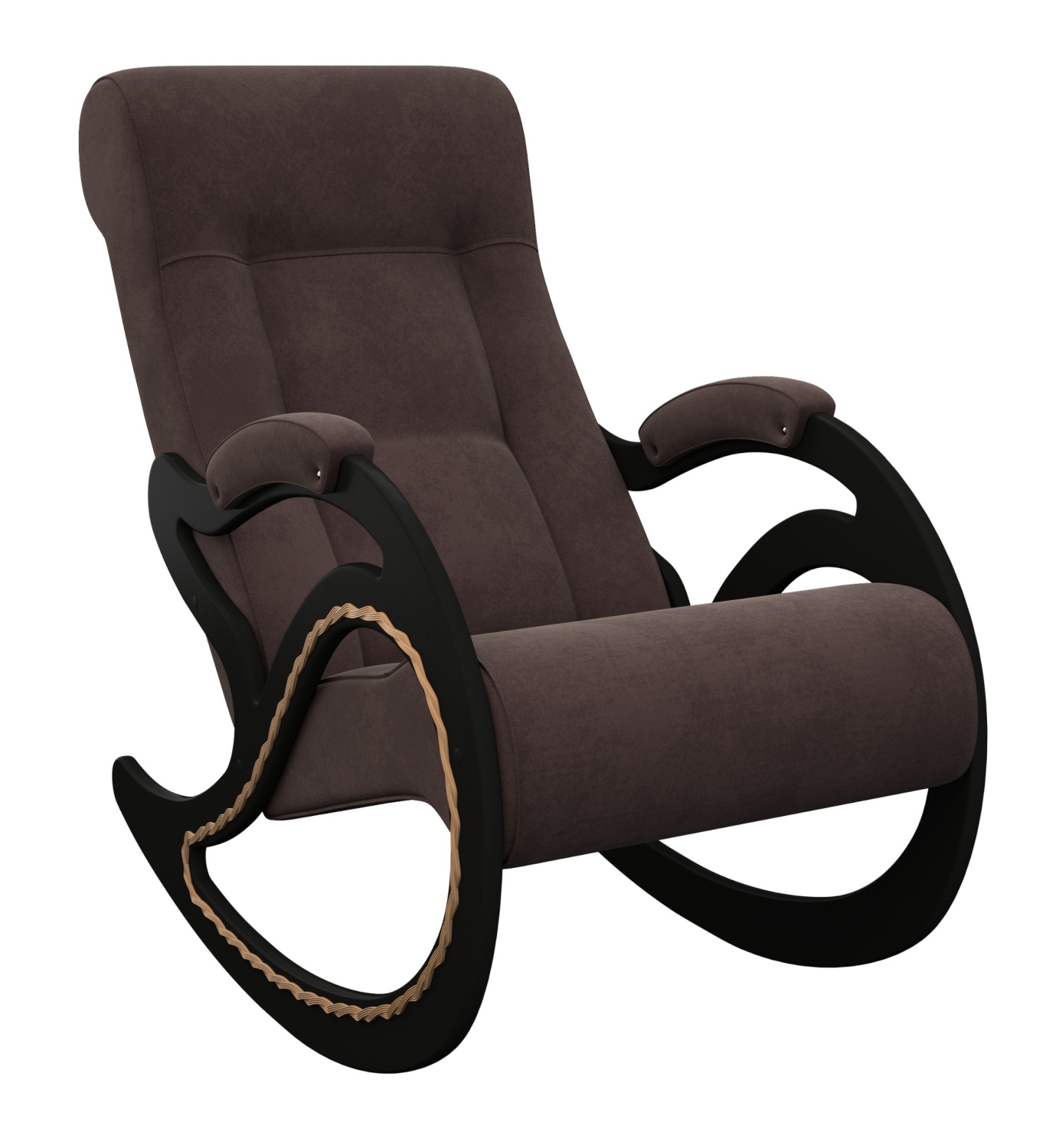 Кресло-качалка модель 7 Венге с лозой Verona wenge
