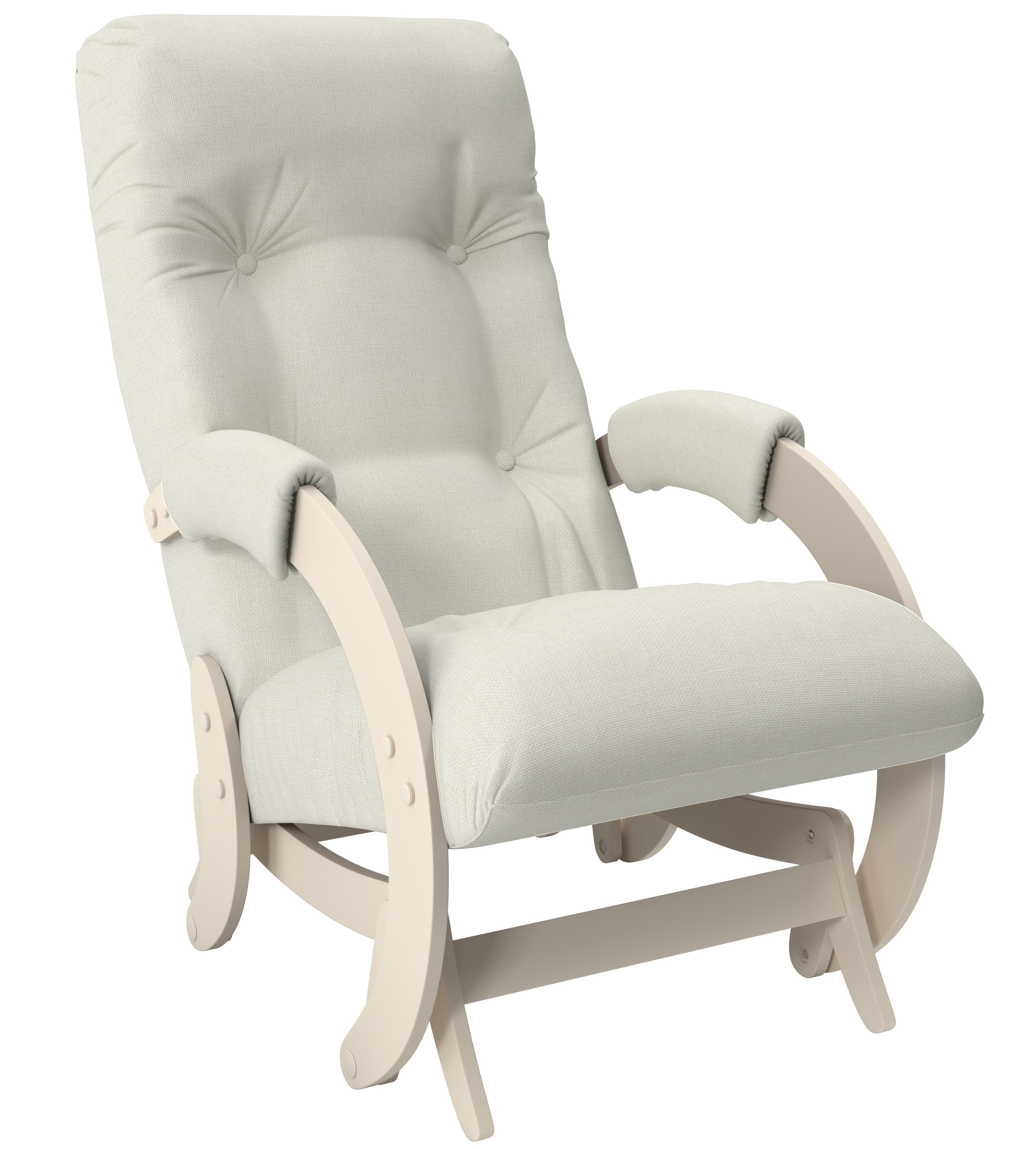 Кресло-качалка глайдер модель 68 с подлокотниками Дуб шампань Мальта 01
