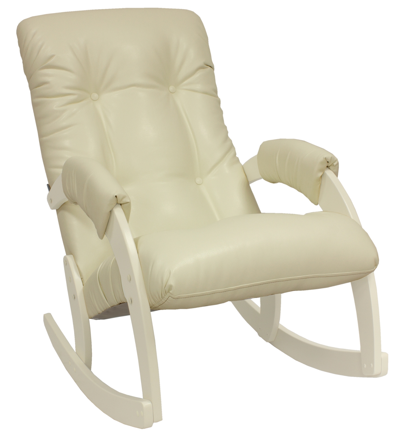 Кресло-качалка классическая модель 67 с подголовником Дуб шампань Дунди 112