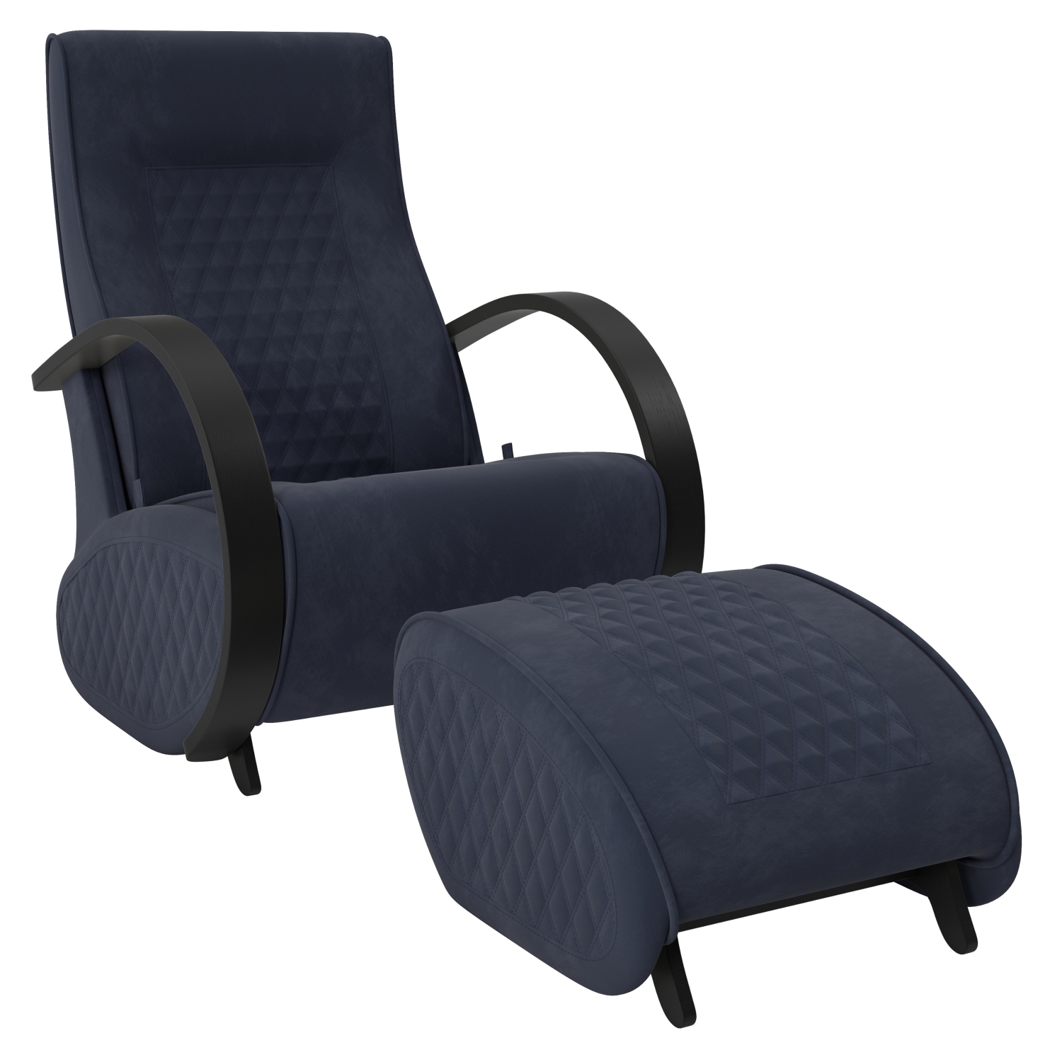 Кресло-качалка Balance-3 без накладок с пуфом Balance-3 фото 1