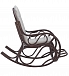 Кресло-качалка из ротанга Classic с подножкой фото 3