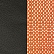 экокожа Черная/ткань Оранжевая (сетка TW)