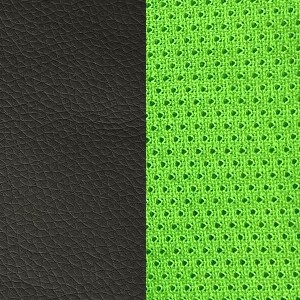экокожа Черная/ткань Зеленая (сетка TW)